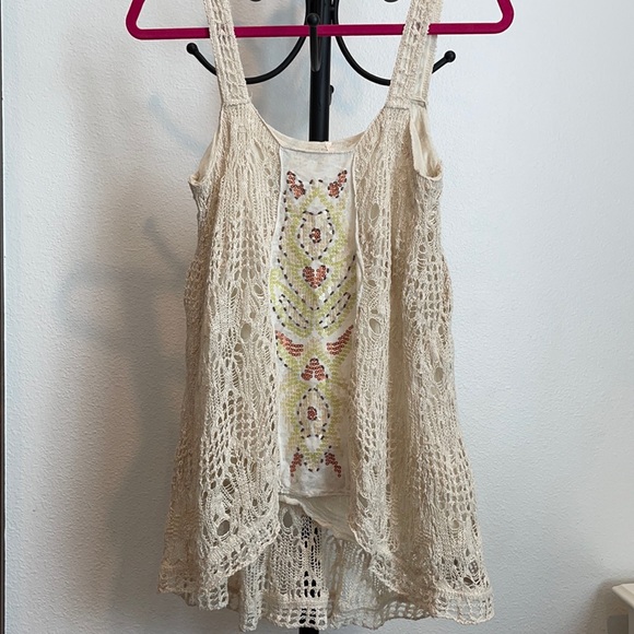 Free People Tops - Free People Maya crochet tank